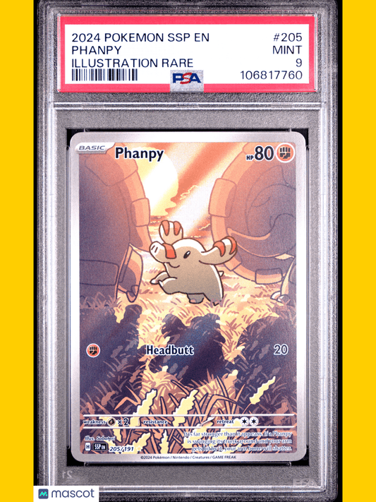 2024 Pokemon TCG Phanpy Surging Sparks #205 PSA 9