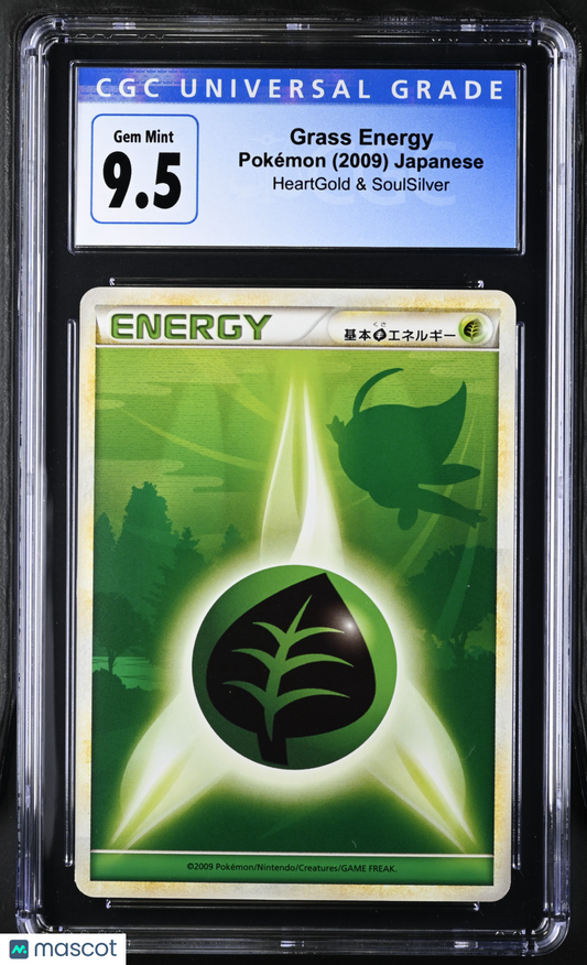 Grass Energy 2009 Pokemon HeartGold & SoulSilver Japanese CGC 10