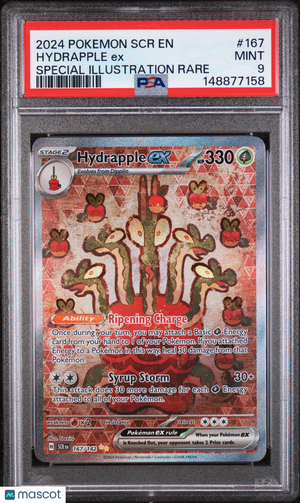 2024 Pokemon—Hydrapple ex #167 Stellar Crown—Special Illustration Rare PSA 9