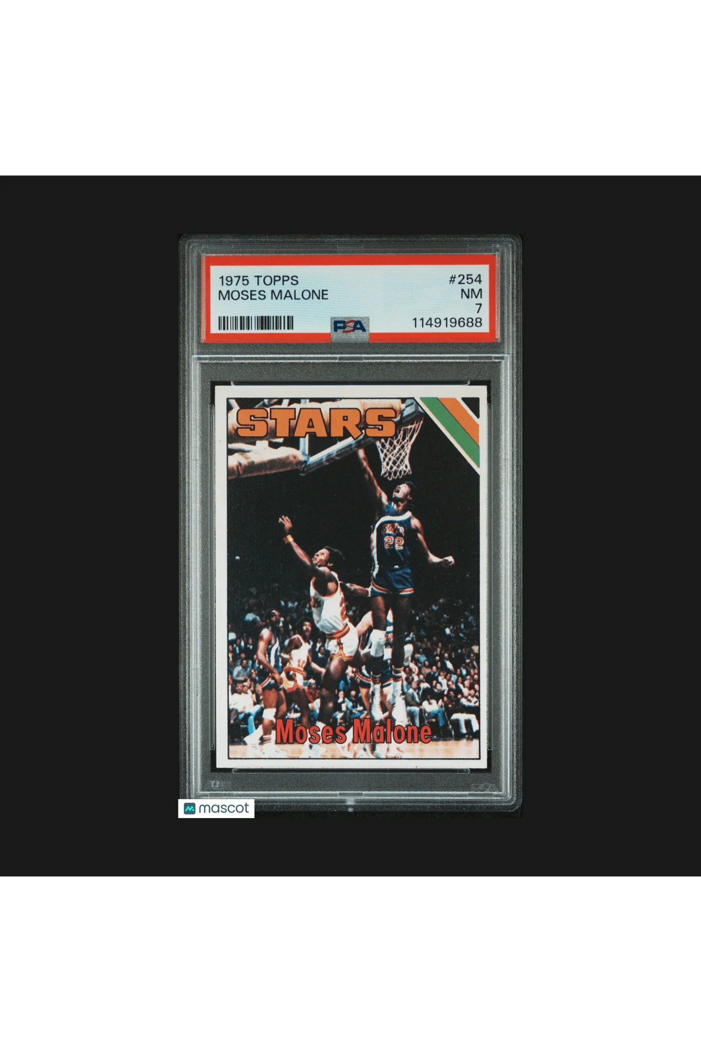 1975 Topps Basketball Moses Malone #254 PSA 7 - Papa Joey's Collectibles