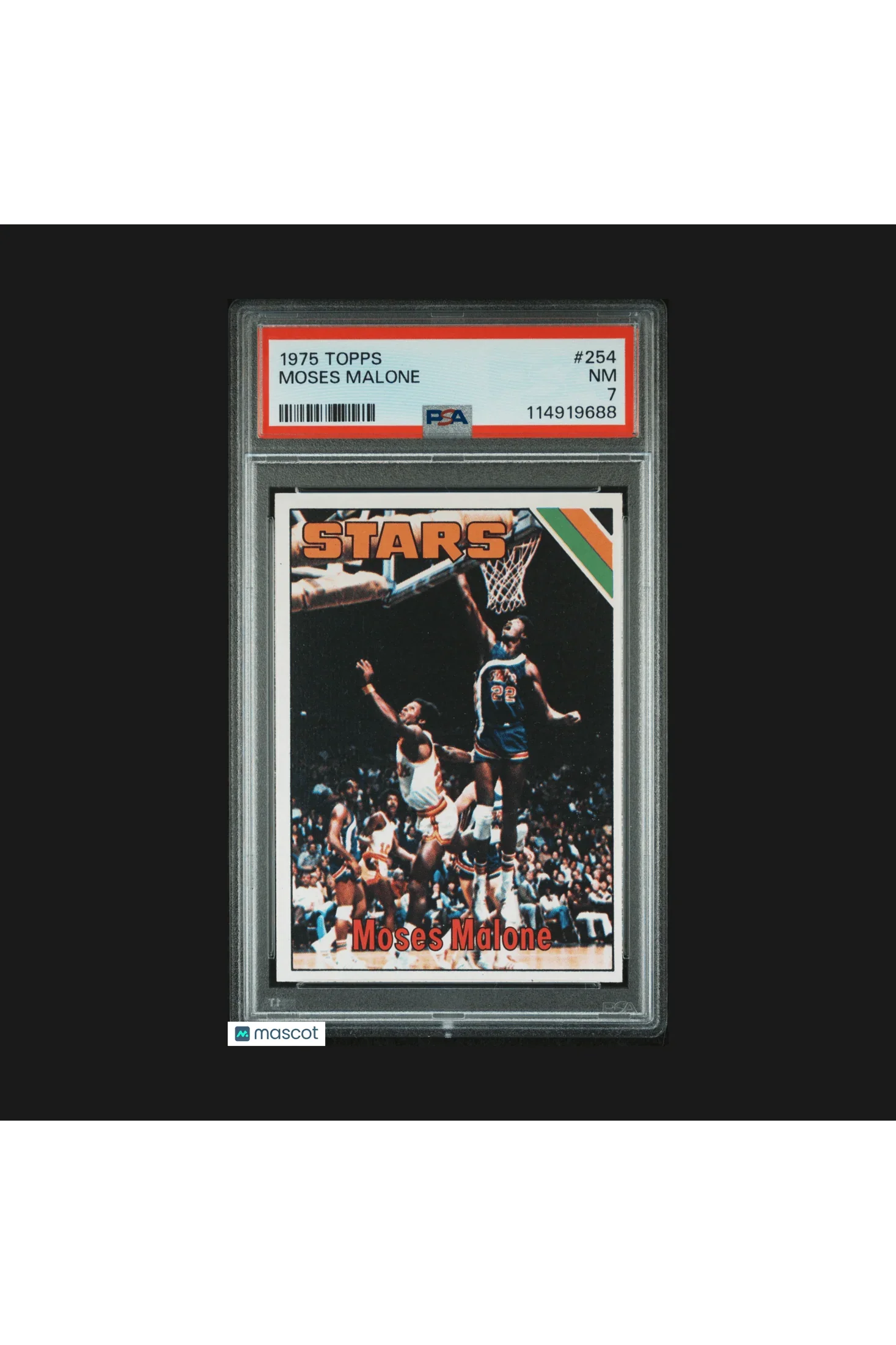 1975 Topps Basketball Moses Malone #254 PSA 7 - Papa Joey's Collectibles