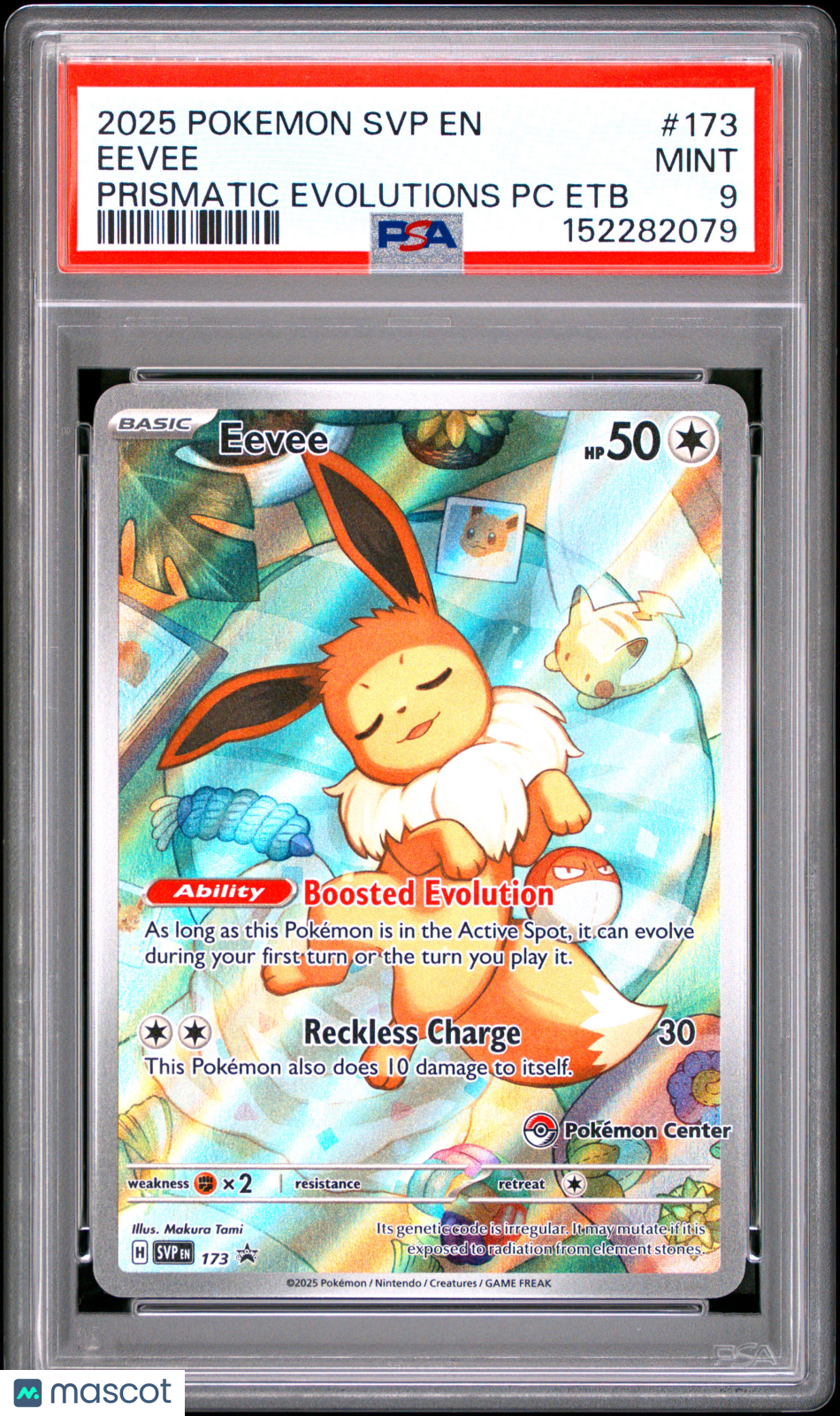2025 Pokemon—Eevee #173 Scarlet & Violet Promo—Black Star Promo Holo PSA 9