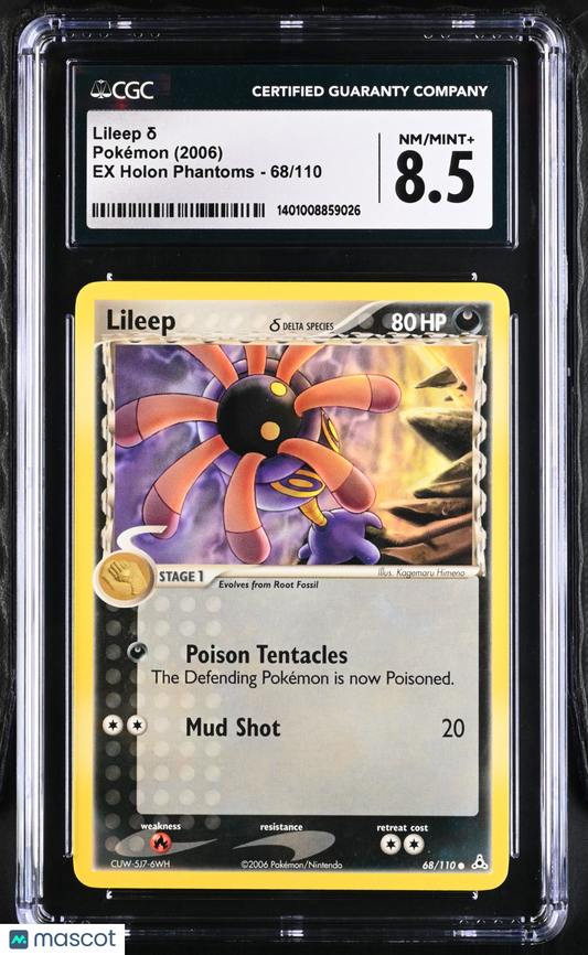 Lileep δ 2006 Pokemon EX Holon Phantoms #68/110 CGC 8.5