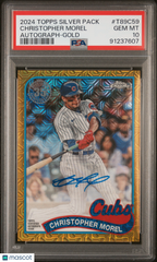 Topps Silver Pack Baseball—Christopher Morel Autograph Gold Refractor—PSA 10
