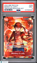 2024 One Piece CCG—Monkey D. Luffy #006 One Piece Promotion Cards—SR Foil PSA 9