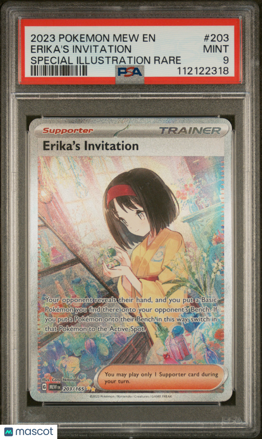 2023 Pokemon TCG Erika's Invitation 151 #203 PSA 9