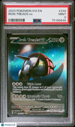 2023 Pokemon—Iron Treads ex #248 Scarlet & Violet Base Set—SIR Holo PSA 9