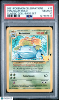 2021 Pokemon—Venusaur #15/102 Celebrations: Classic Collection—CC Holo PSA 10