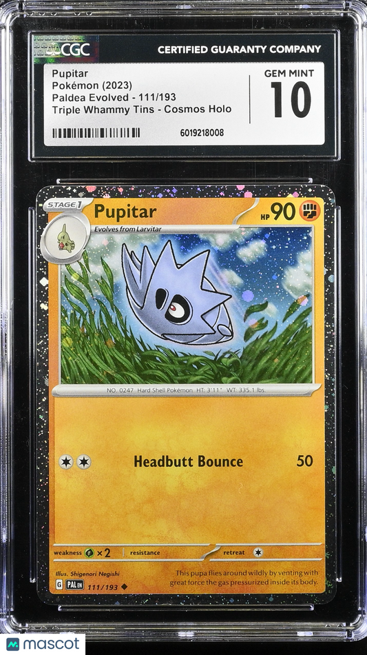 Pupitar 2023 Pokémon Paldea Evolved #111/193 CGC 10