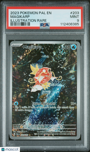 2023 Pokemon—Magikarp #203/193 Paldea Evolved—Illustration Rare Holo PSA 9