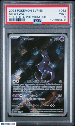 2023 Pokemon—Mewtwo #052 Scarlet & Violet Promo Cards—BSP Foil PSA 9