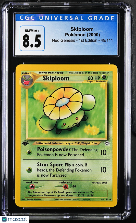 Skiploom 2000 Pokemon Neo Genesis #49/111 1st Edition CGC 8.5