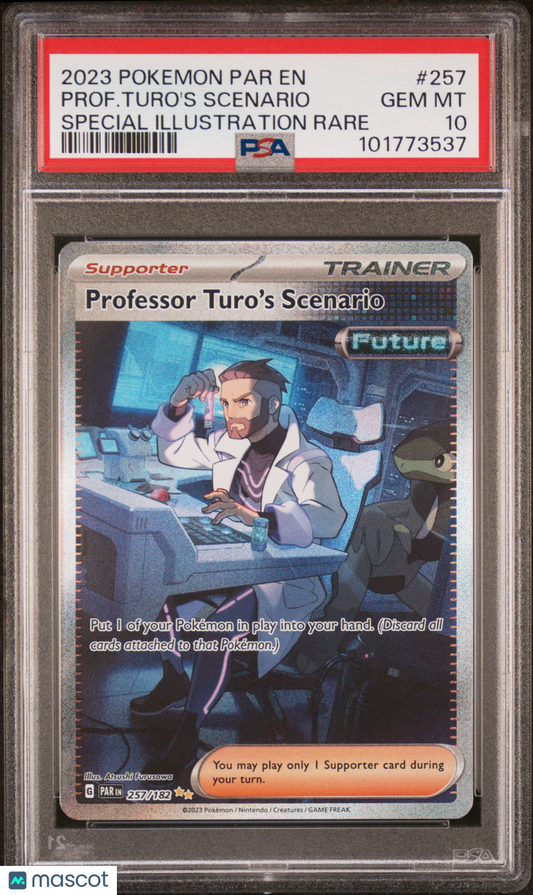 2023 Pokemon Prof. Turo's Scenario Paradox Rift #257 SIR PSA 10