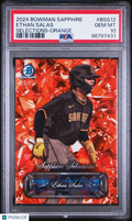 2024 Bowman Sapphire Ed. Sapphire Select—Ethan Salas #BSS12 Orange 18/25—PSA 10