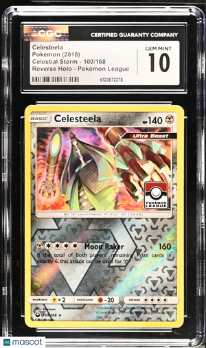 2018 Pokemon—Celesteela #100 Celestial Storm—(Stamped) 100/168 CGC 10