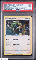 2024 Pokemon—Rayquaza #029 Sword & Shield—Black Star Promo Holo PSA 9