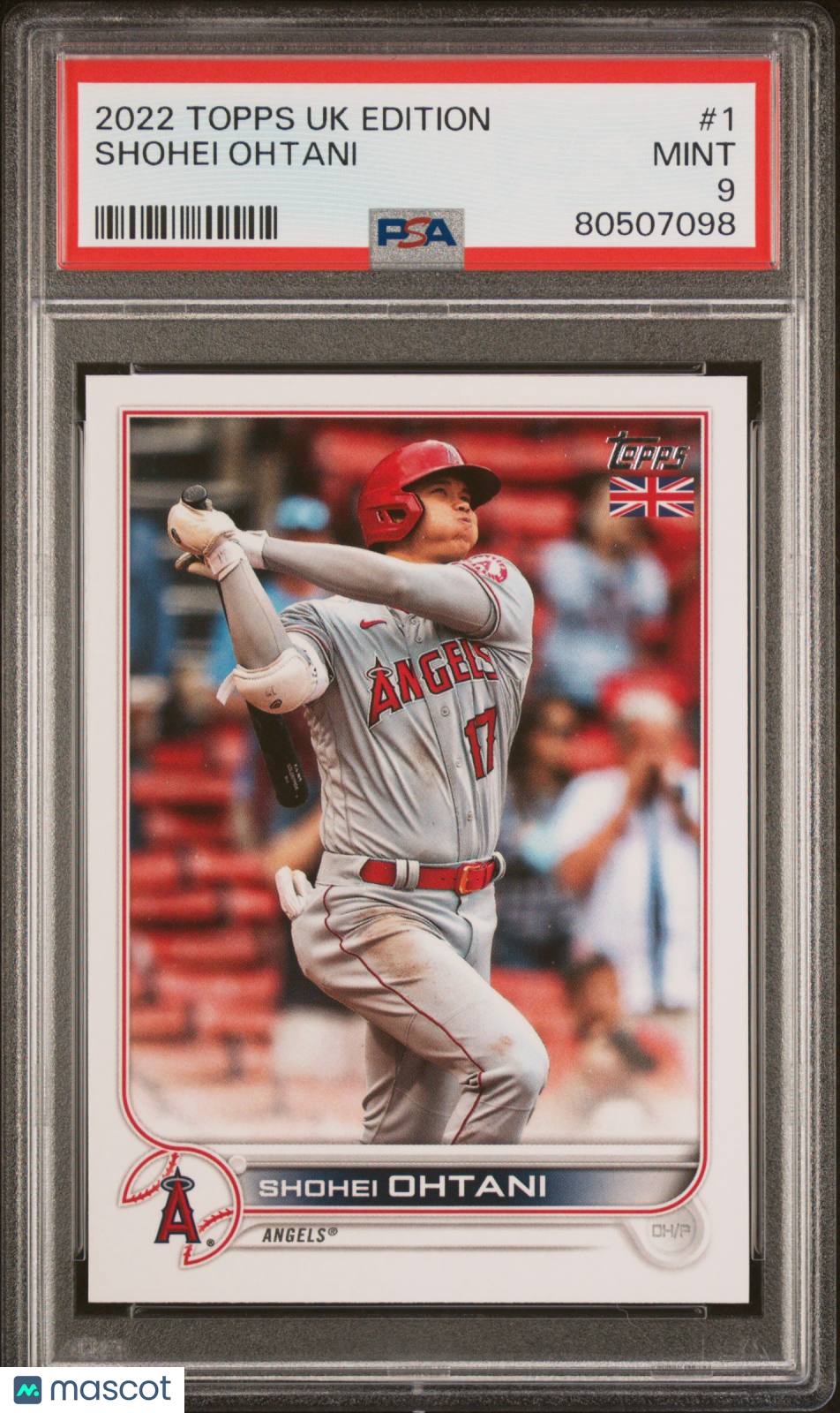 2022 Topps Uk Edition Baseball—Shohei Ohtani #1 —PSA 9