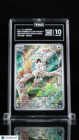 2024 Pokemon—ニャース Meowth #192/SV-P SVP Promos—Promo Holo Japanese TAG 10