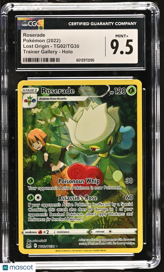 2022 Pokémon Roserade Lost Origin #TG02/TG30 CGC 9.5