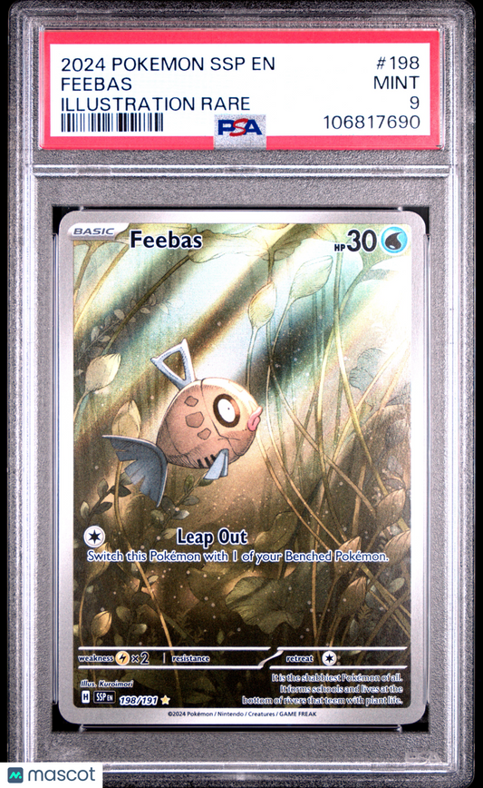 2024 Pokemon TCG Feebas Surging Sparks #198 PSA 9