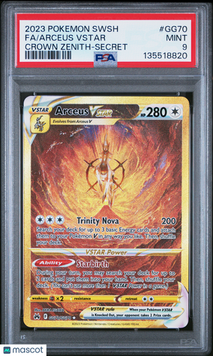 2023 Pokemon—Arceus VSTAR #GG70 Crown Zenith: Galarian Gallery—Secret Rare PSA 9