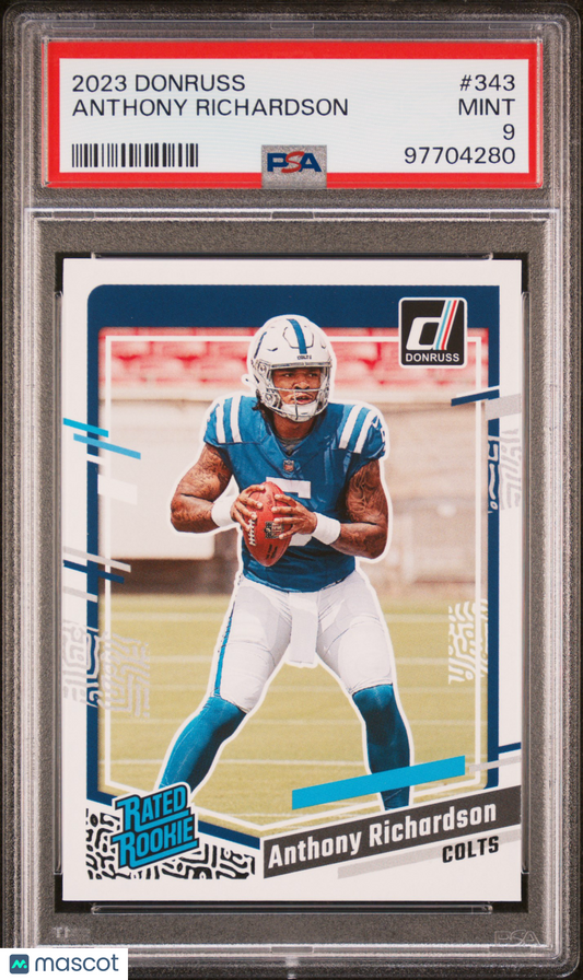 2023 Panini Donruss Football Anthony Richardson #343 PSA 9