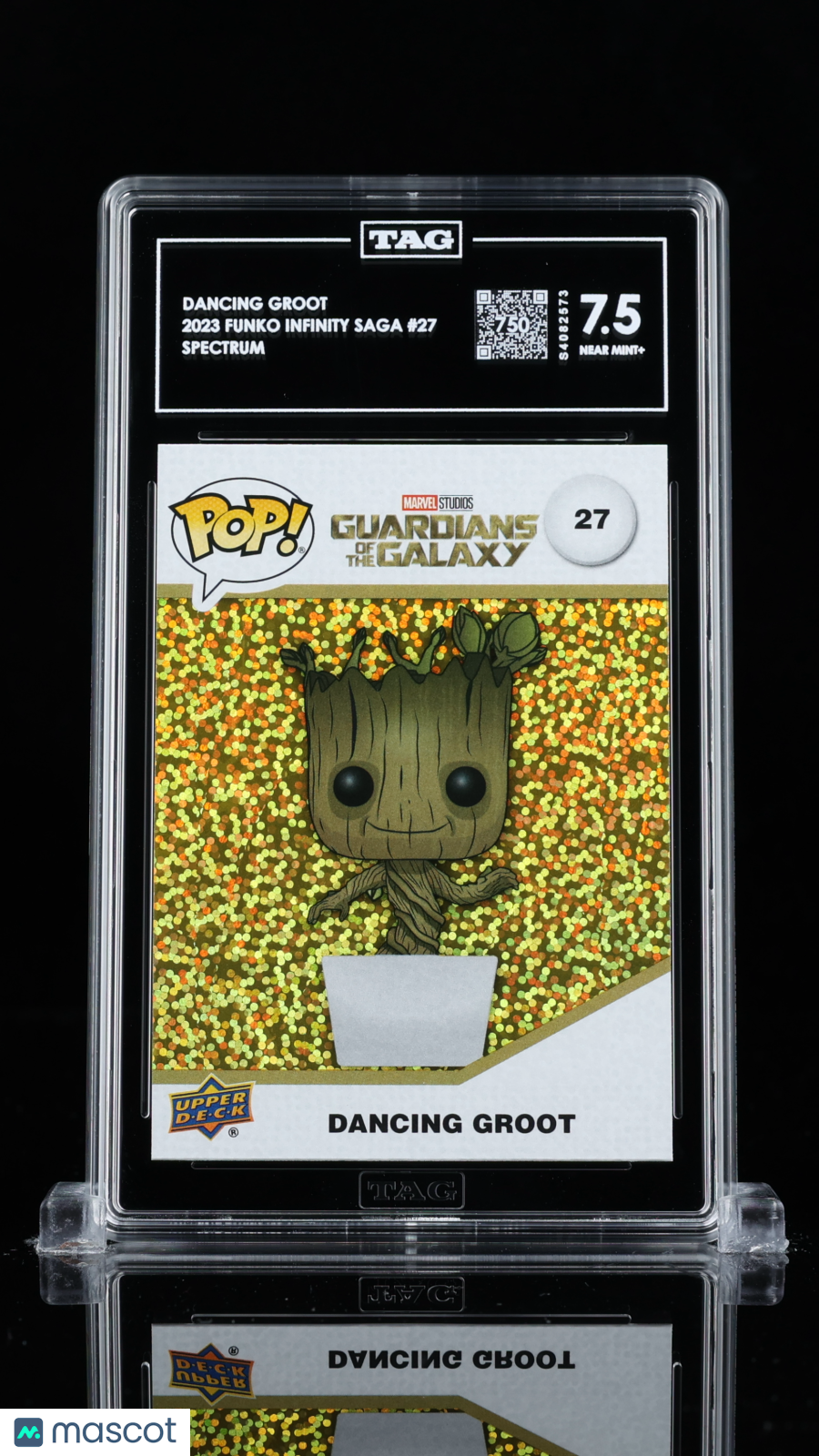 2023 Upper Deck Funko Marvel Infinity Saga—Dancing Groot #27 Spectrum —TAG 7.5