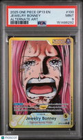 2025 One Piece—Jewelry Bonney (Alternate Art) #OP13-100—Leader Foil PSA 9