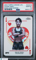 2024 Topps Chrome UFC Boxing/Wrestling—Zhang Weili Kings And Queens —PSA 10