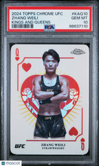 2024 Topps Chrome UFC Boxing/Wrestling—Zhang Weili Kings And Queens —PSA 10