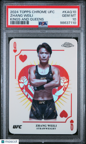 2024 Topps Chrome UFC Boxing/Wrestling—Zhang Weili Kings And Queens —PSA 10