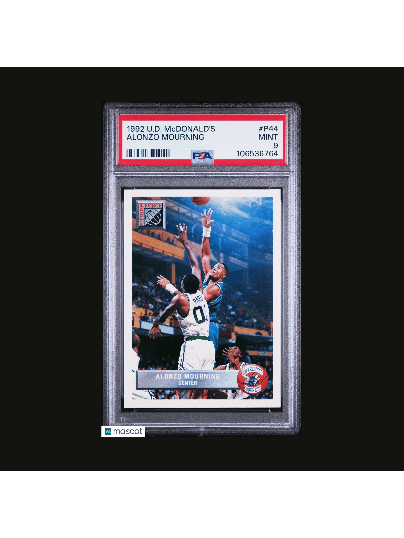 1992 Upper Deck Mcdonald's Basketball Alonzo Mourning #P44 PSA 9 - Papa Joey's Collectibles