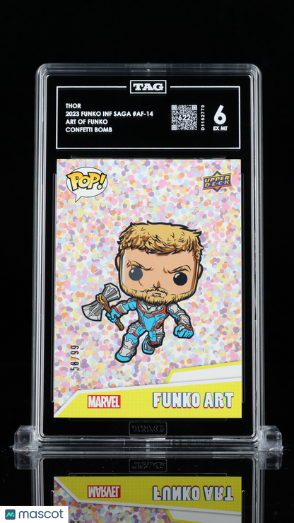 2023 Upper Deck Funko Infinity Saga Marvel—Thor #AF-14 Confetti Bomb —TAG 6