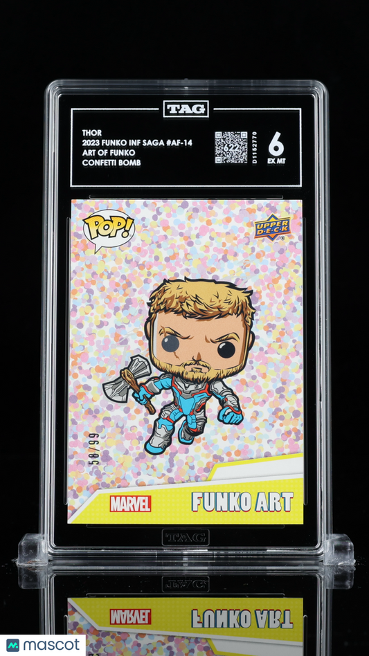 2023 Upper Deck Funko Infinity Saga Marvel—Thor #AF-14 Confetti Bomb —TAG 6