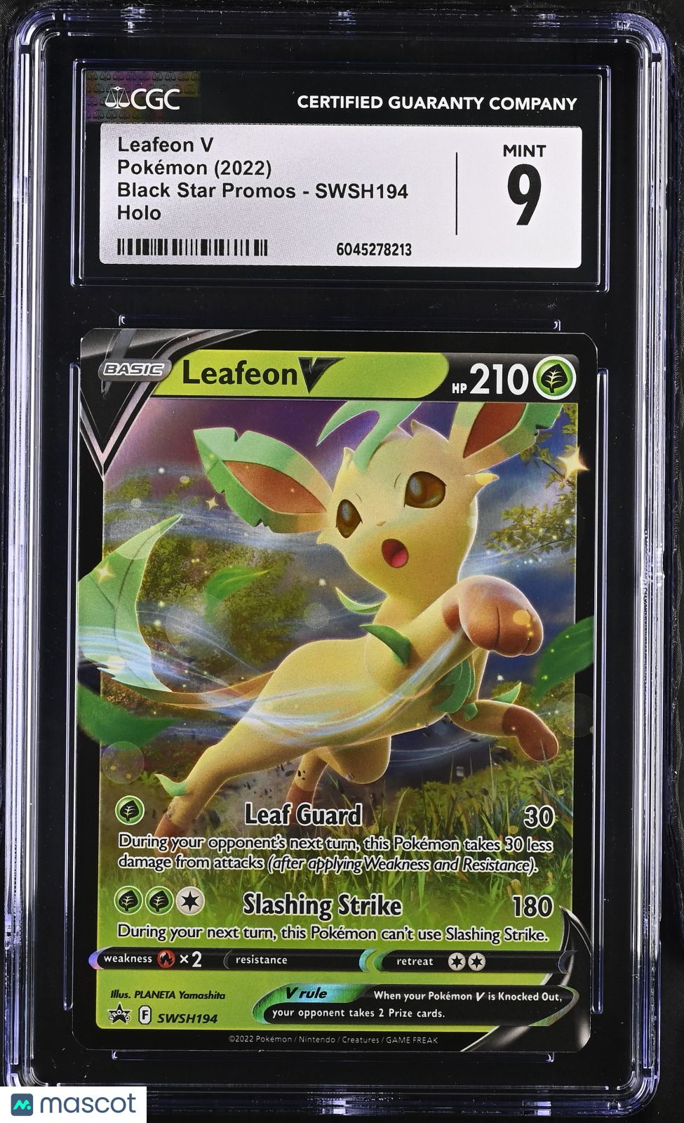 Leafeon V 2022 Pokemon Black Star Promos #SWSH194 CGC 9