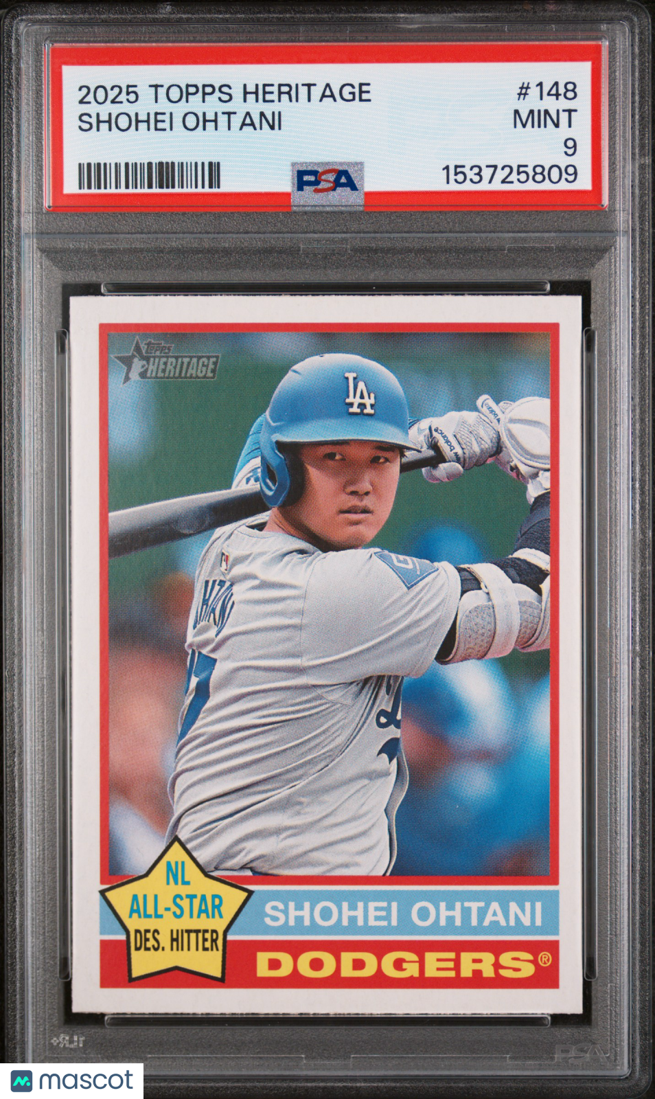 2025 Topps Topps Heritage Baseball—Shohei Ohtani #148 —PSA 9