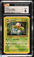 1999 Pokemon TCG—Ivysaur #30/102 Pokemon Base Set—Common Regular 30/102 CGC 6