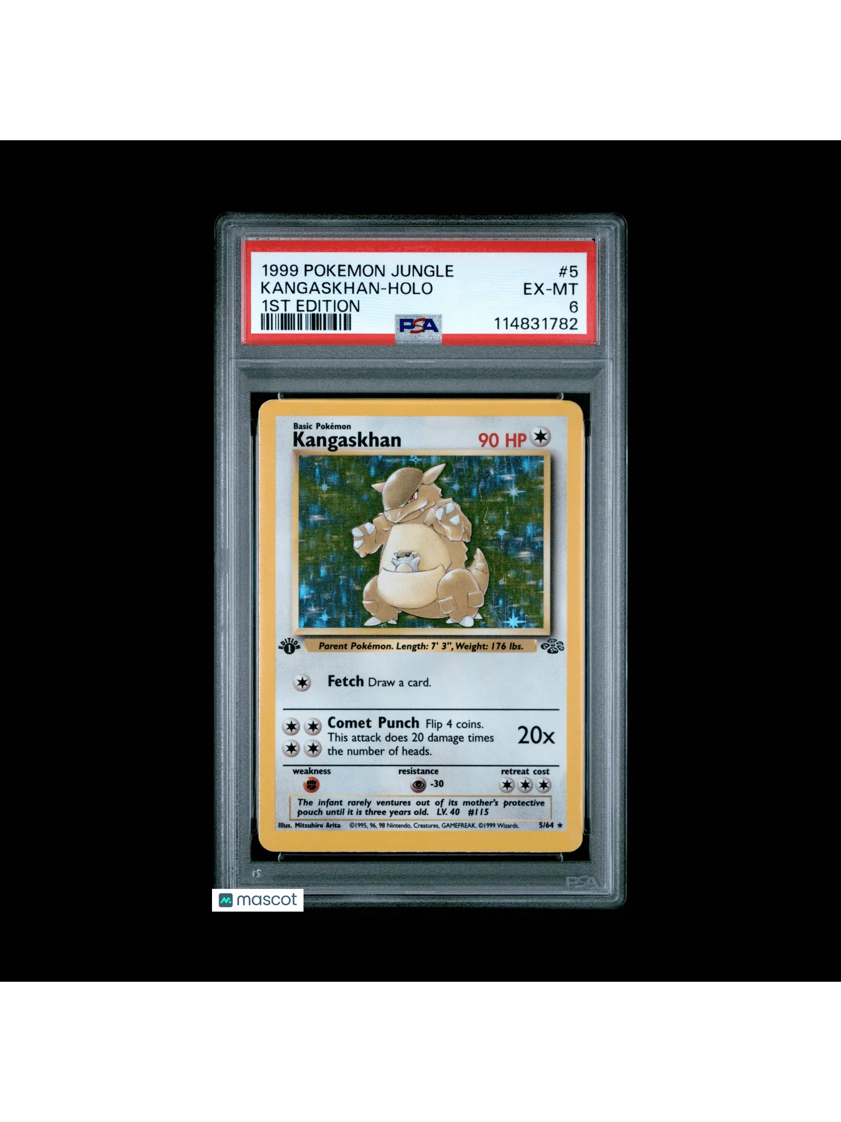 1999 Pokemon Kangaskhan Jungle #5 1ST Edition PSA 6 - Papa Joey's Collectibles