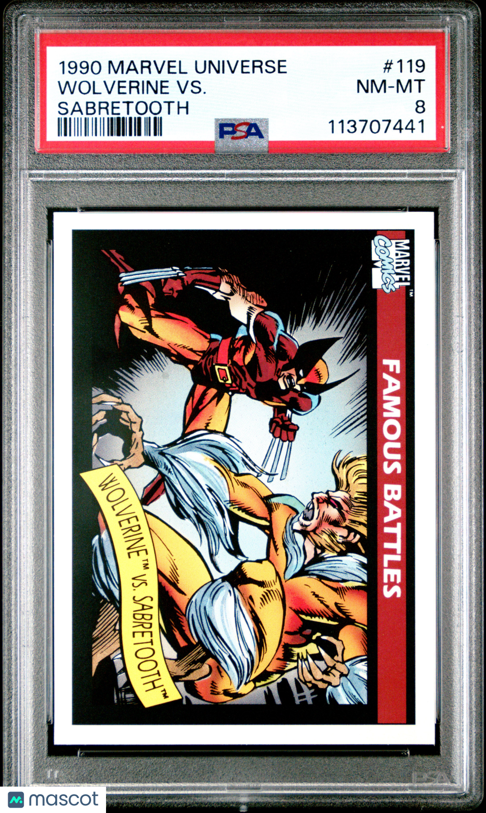 1990 Marvel Universe N/A Wolverine VS. #119 PSA 8