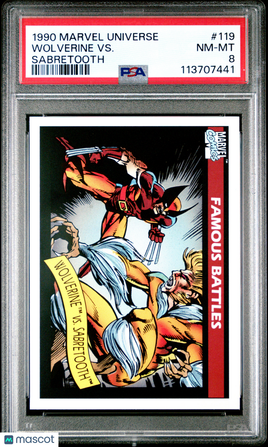 1990 Marvel Universe N/A Wolverine VS. #119 PSA 8