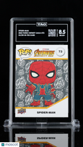 2023 Upper Deck Funko Infinity Saga Marvel—Spider-Man #73 GITD —TAG 8.5