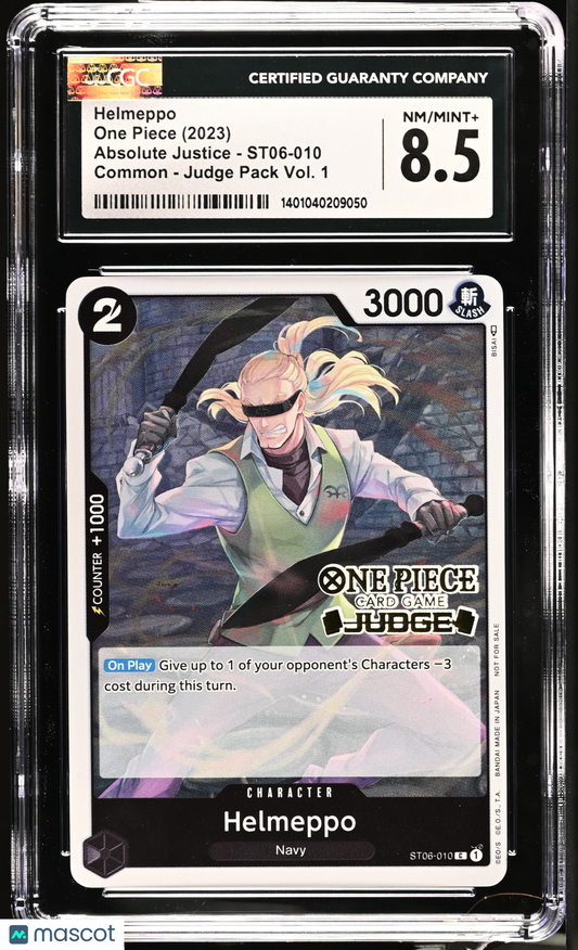 Helmeppo 2023 One Piece Tournament Promos #ST06-010 CGC 8.5