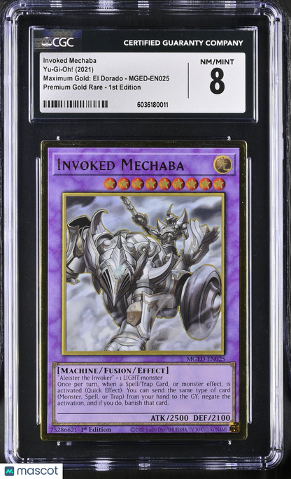 2021 YuGiOh! Invoked Mechaba #MGED-EN025 PGR Foil 1st Edition CGC 8