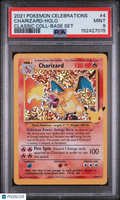 2021 Pokemon—Charizard #4 Celebrations Classic Collection— Holo PSA 9