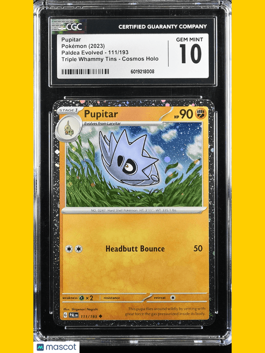 Pokémon Pupitar 2023 Pokémon Paldea Evolved #111/193 English CGC 10