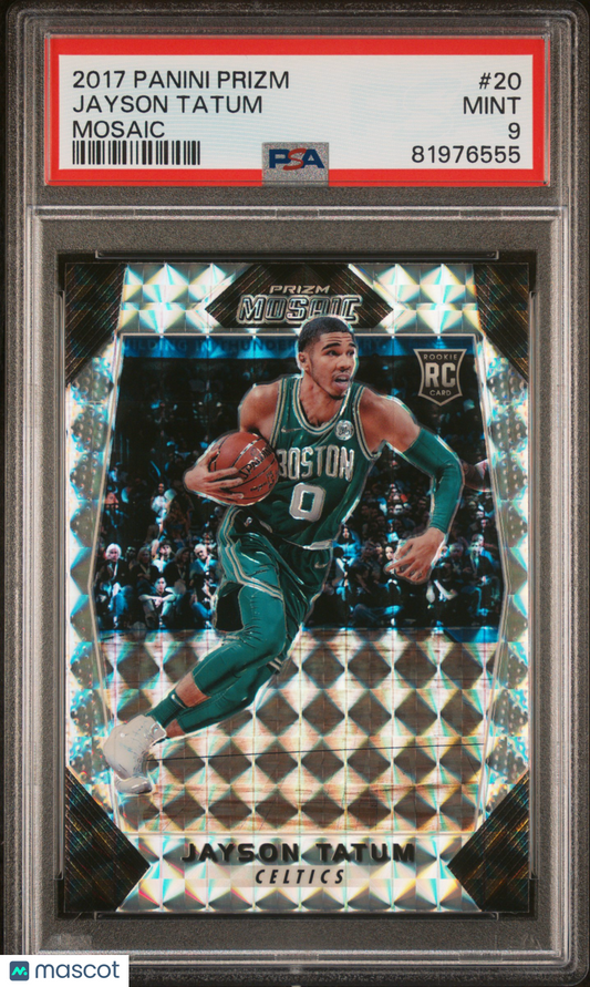 2017 Panini Prizm Mosaic Jayson Tatum #20 PSA 9