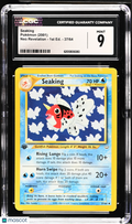 2001 Pokemon—Seaking #37/64 Neo Revelation—Uncommon Nonholo (1st Edition) CGC 9