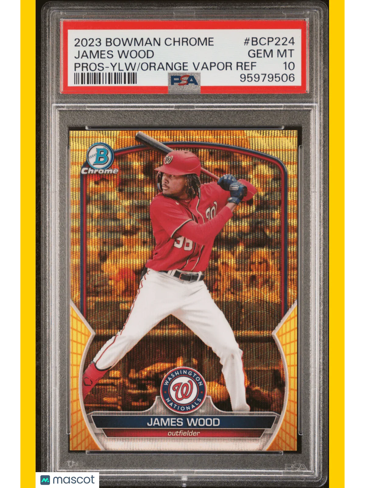 2023 Bowman Chrome Prospects Baseball James Wood /75 #BCP224 PSA 10 - Papa Joey's Collectibles