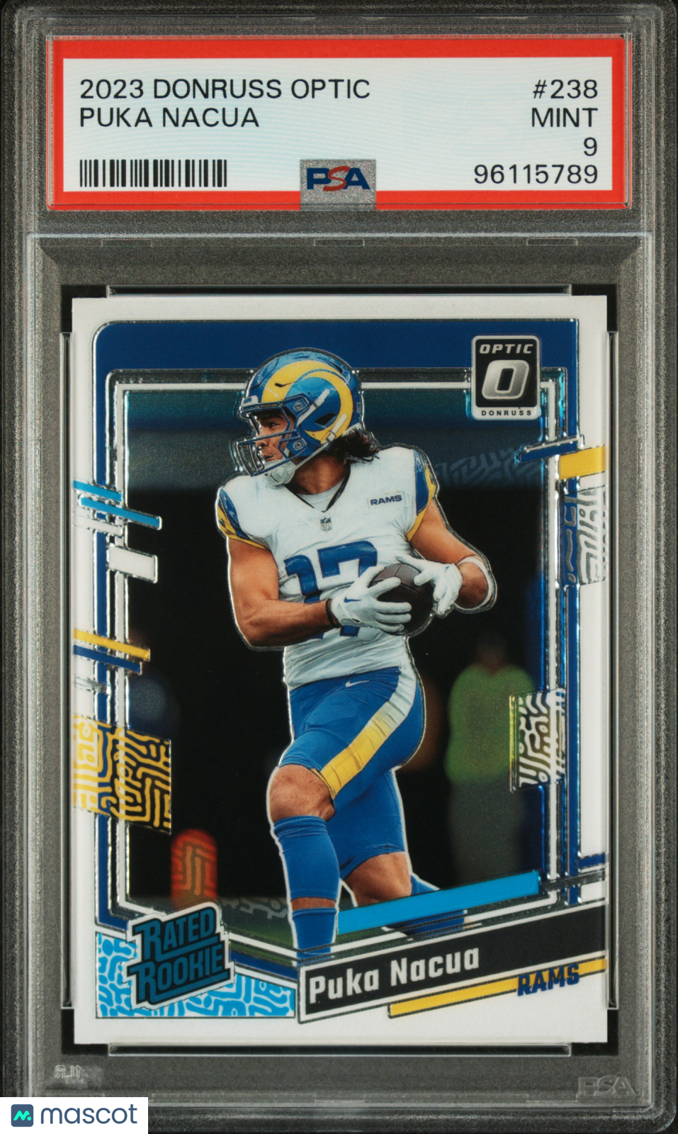 2023 Panini Donruss Optic Football—Puka Nacua #238 —PSA 9