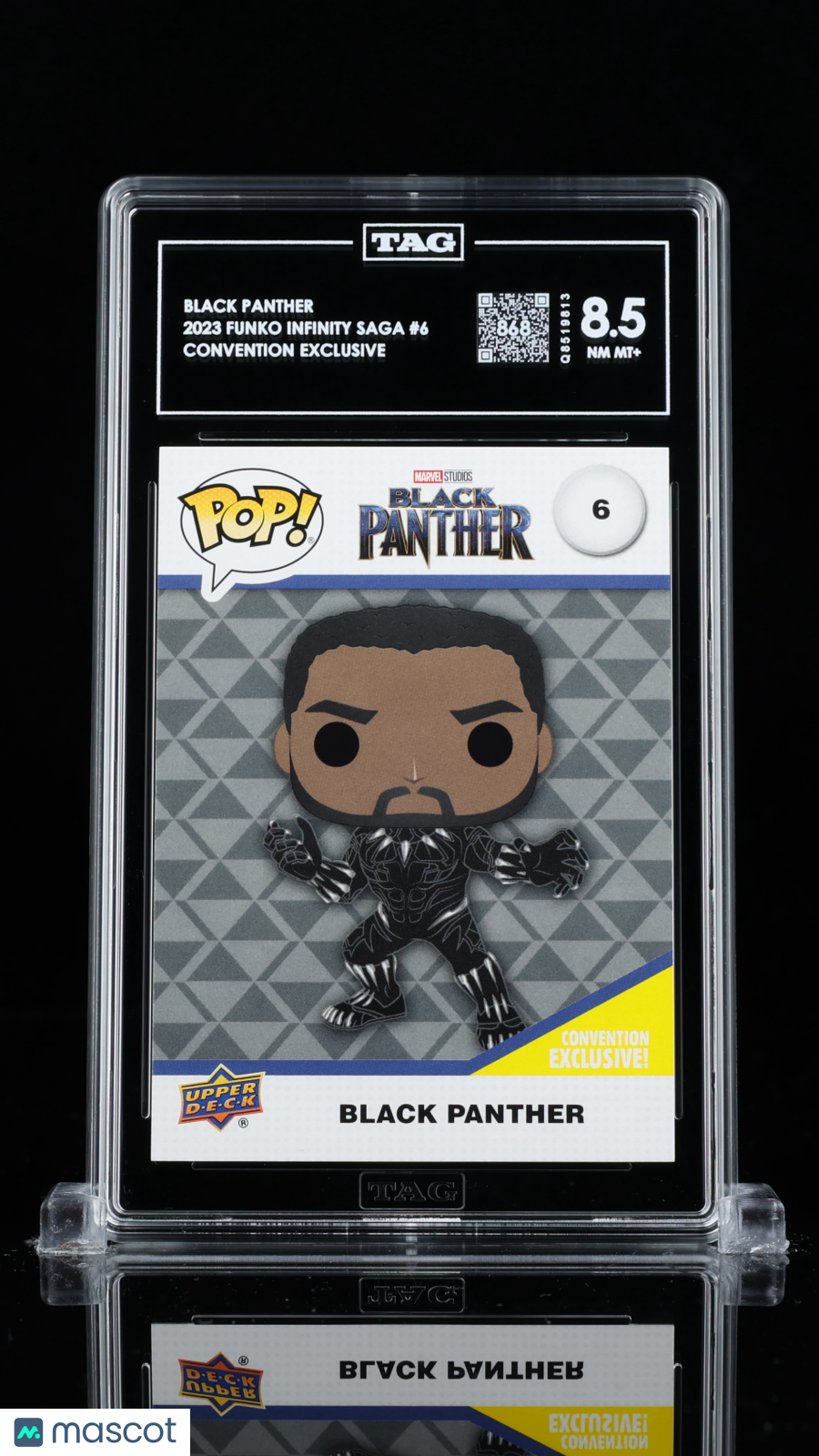 2023 Upper Deck Funko Infinity Saga —Black Panther #6 Convention Ex.—TAG 8.5